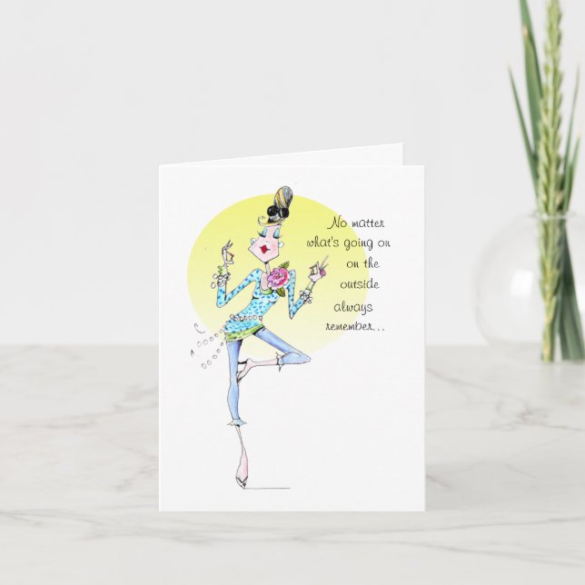 Calm on the inside Vanity Card (Front)