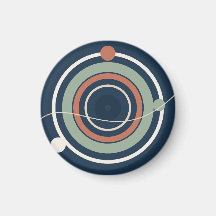 Calm Orbits in Navy and Sage
