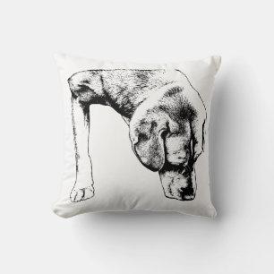 Calm Pillow, Curious Pup Cushion