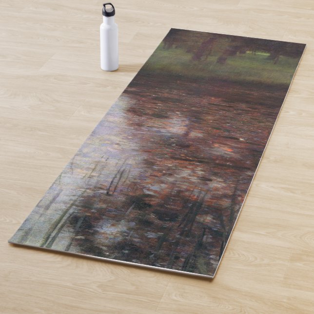 Calm Pond on Kammer Castle Grounds, Gustav Klimt Yoga Mat (In Situ)