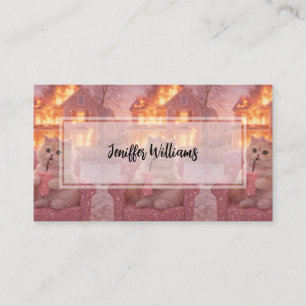 Calm Princess Cat During Total Chaos Business Card