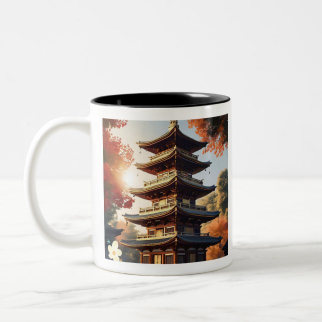 "Calm Reflections" Two-Tone Coffee Mug (Left)
