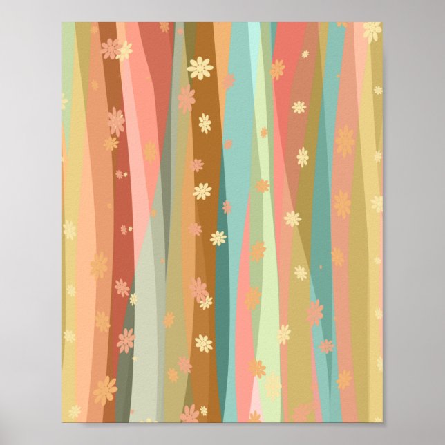 Calm Relaxing Flowers Poster (Front)