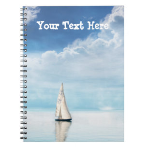 Calm Sailing with Bluest Skies Notebook