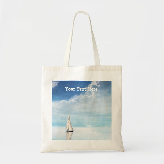 Calm Sailing with Bluest Skies Tote Bag (Front)