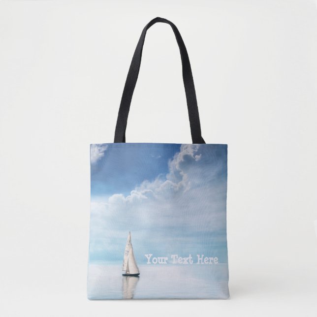 Calm Sailing with Bluest Skies Tote Bag (Front)