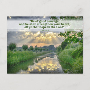 Calm Scene Christian Encouragement Postcard