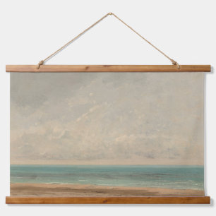 Calm Sea 1866 Gustave Courbet National Gallery Hanging Tapestry