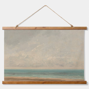 Calm Sea 1866 Gustave Courbet National Gallery Hanging Tapestry