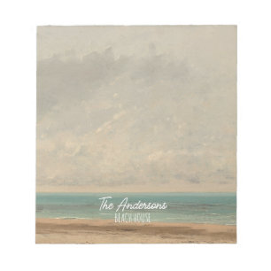 Calm Sea 1866 Gustave Courbet National Gallery Notepad