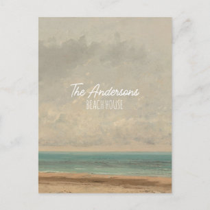 Calm Sea 1866 Gustave Courbet National Gallery Postcard