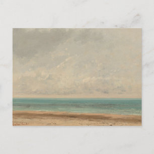 Calm Sea 1866 Gustave Courbet National Gallery Postcard