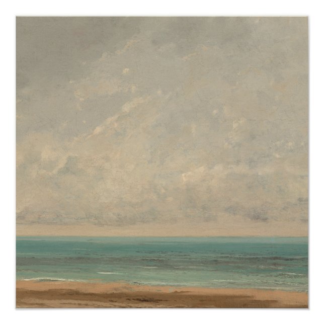 Calm Sea 1866 Gustave Courbet National Gallery Poster (Front)