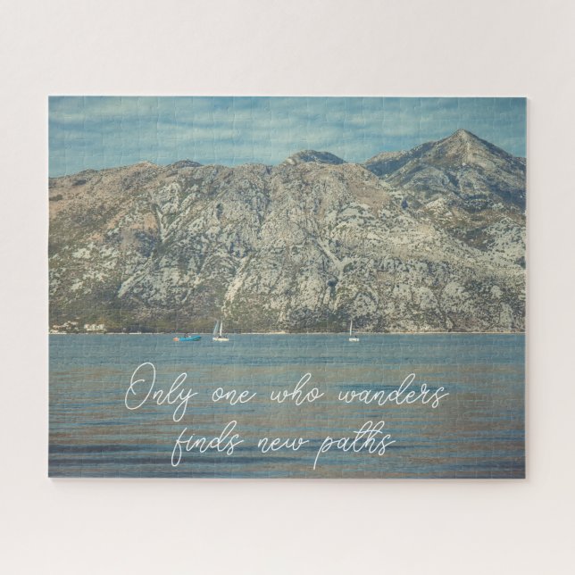 Calm Sea and Beautiful Mountains Jigsaw Puzzle (Horizontal)