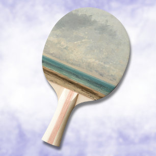 Calm Sea – Gustave Courbet Ping Pong Paddle
