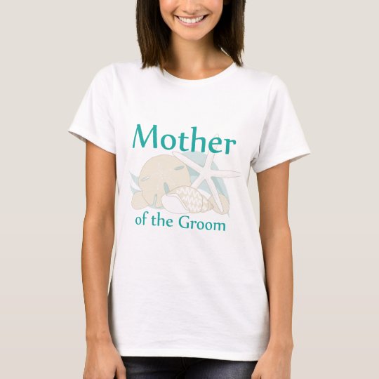 Calm Seashells Mother of the Groom T-Shirt