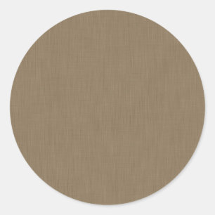 Calm & simple Brown textured background  Classic Round Sticker
