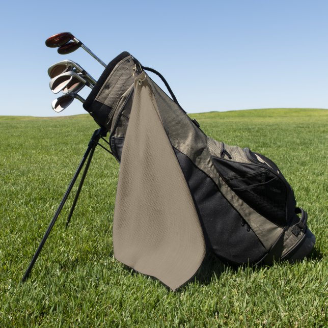 Calm & simple brown textured background  golf towel (Green)