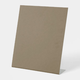 Calm & simple Brown textured background Pedestal Sign