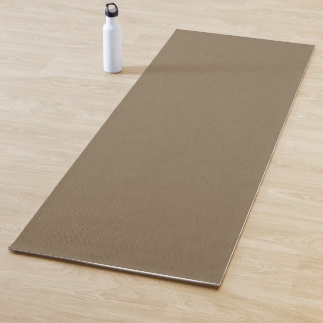 Calm & simple Brown textured background  Yoga Mat (In Situ)