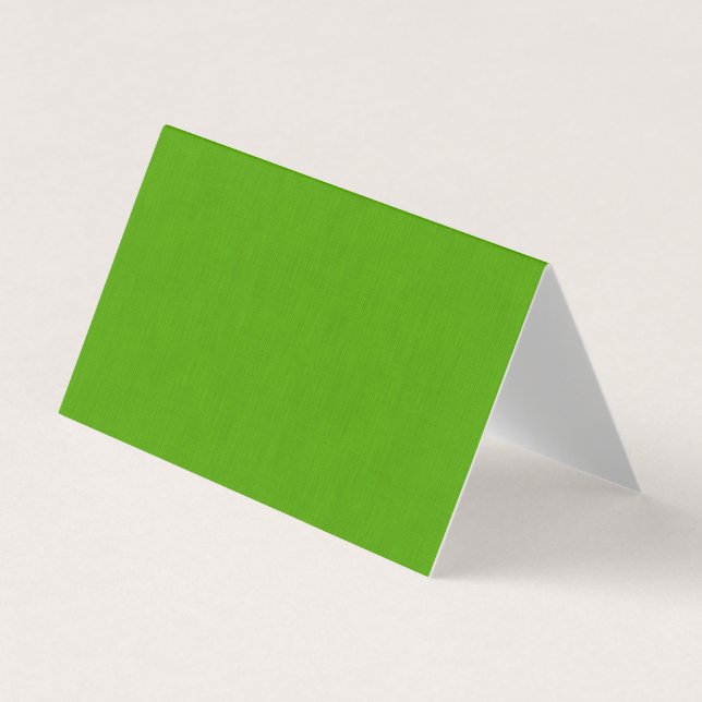Calm & simple lime green textured background  business card (Front)