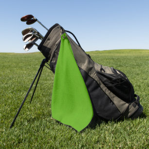 Calm & simple lime green textured background golf towel