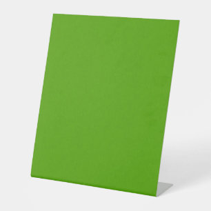 Calm & simple lime green textured background  pedestal sign