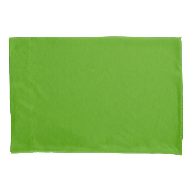 Calm & simple lime green textured background  pillowcase (Front-Left)