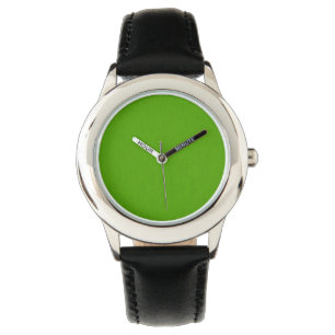 Calm & simple lime green textured background watch