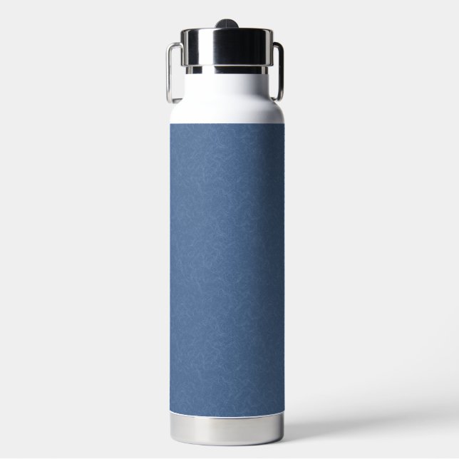 Calm & simple lime green textured background  water bottle (Front)