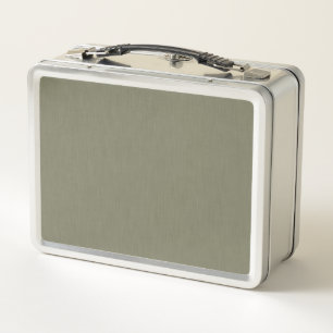 Calm & simple olive green textured background  metal lunch box