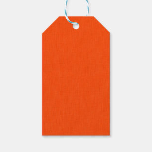 Calm & simple orange textured background gift tags
