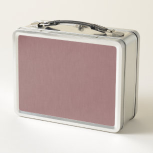 Calm & simple pink  textured background  metal lunch box