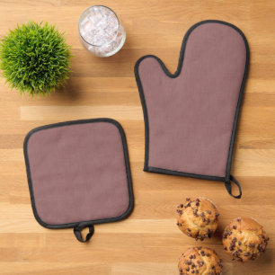 Calm & simple pink textured background oven mitt & pot holder set