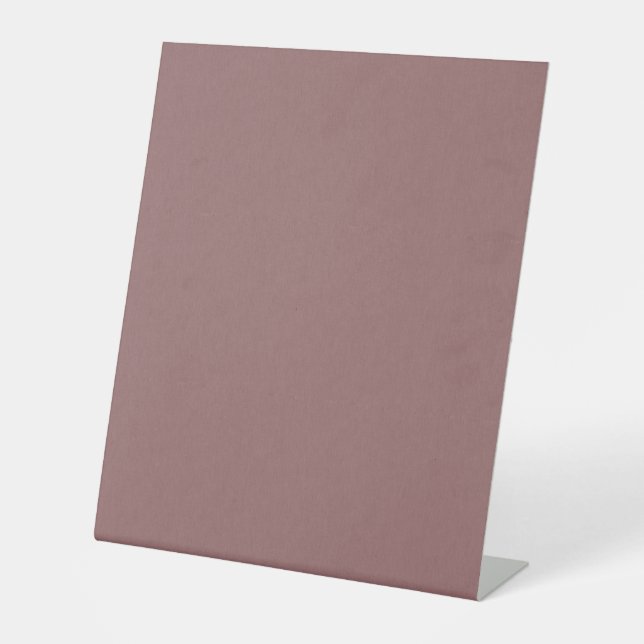 Calm & simple pink  textured background  pedestal sign (Front)