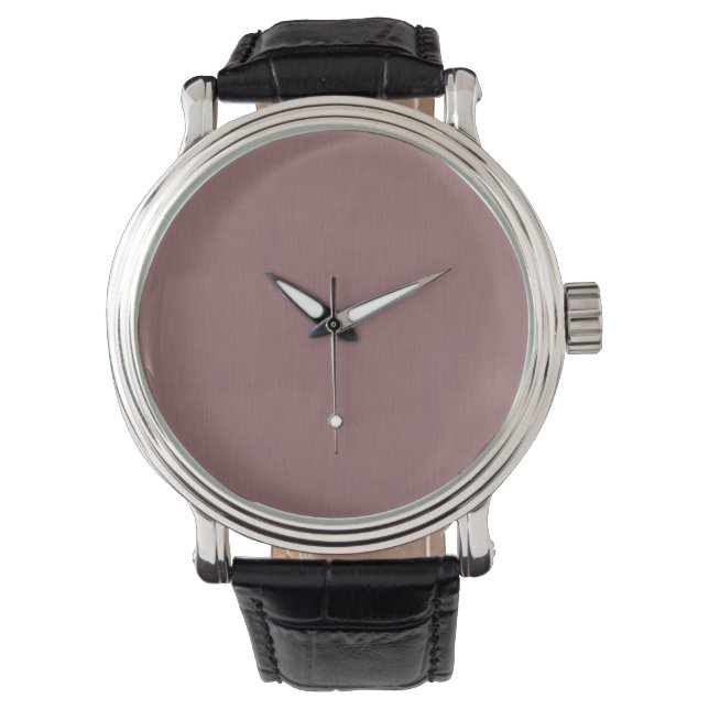 Calm & simple pink  textured background  watch (Front)