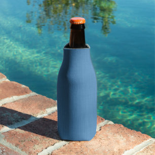 Calm & simple plain blue textured background bottle cooler