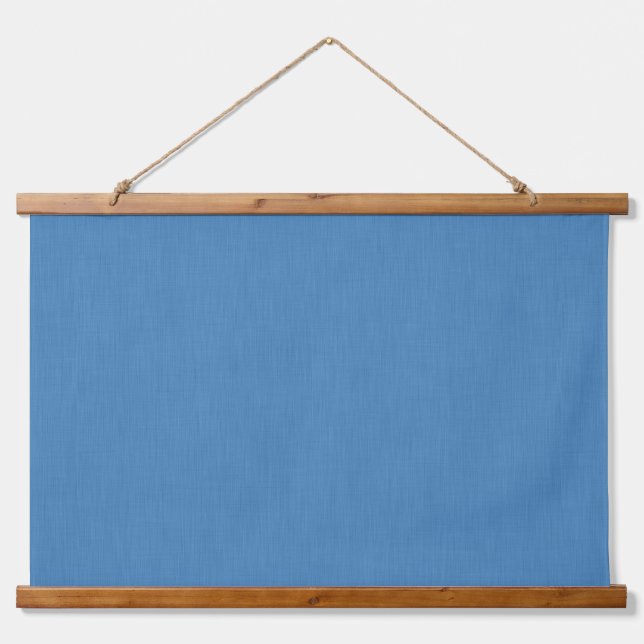 Calm & simple plain blue textured background hanging tapestry (Front)
