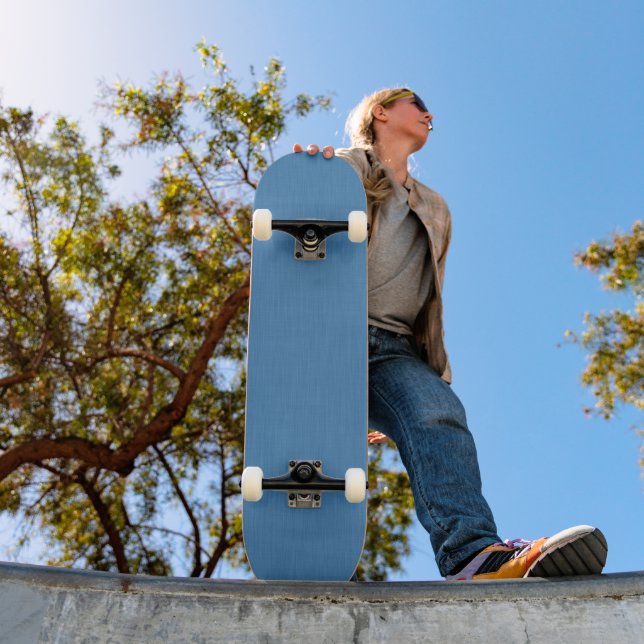 Calm & simple plain blue textured background skateboard (Outdoor 1)