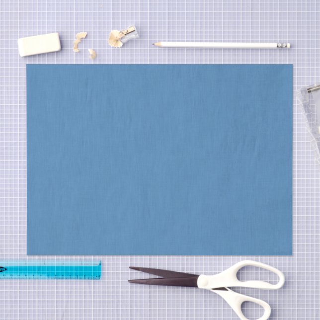 Calm & simple plain blue textured background tissue paper (Craft)