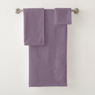 Calm & simple Purple textured background Bath Towel Set