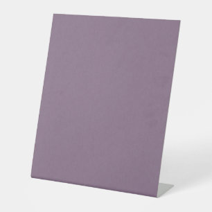 Calm & simple Purple textured background  Pedestal Sign