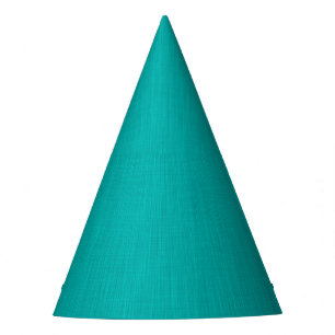Calm & simple  Turquoise textured background  Party Hat