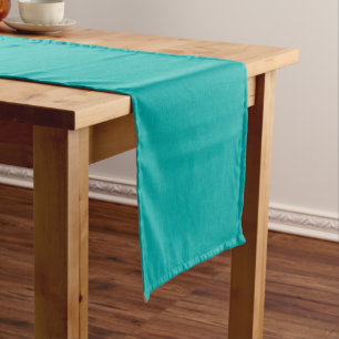 Calm & simple  Turquoise textured background  Short Table Runner