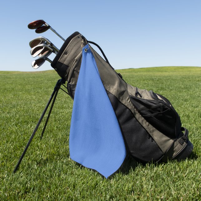Calm & simple visual blue textured background  golf towel (Green)