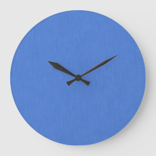 Calm & simple visual blue textured background  large clock
