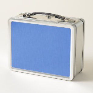 Calm & simple visual blue textured background metal lunch box