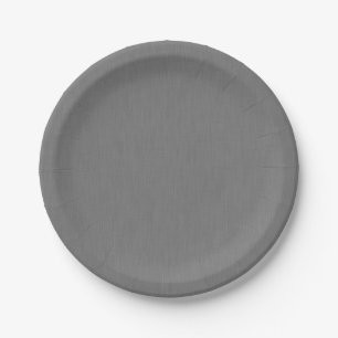 Calm & simple visual gray textured background paper plate