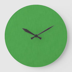 Calm & simple visual green textured background large clock