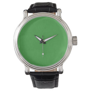 Calm & simple visual green textured background watch